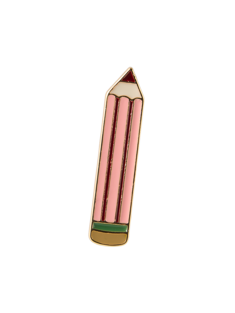 Pencil enamel pin