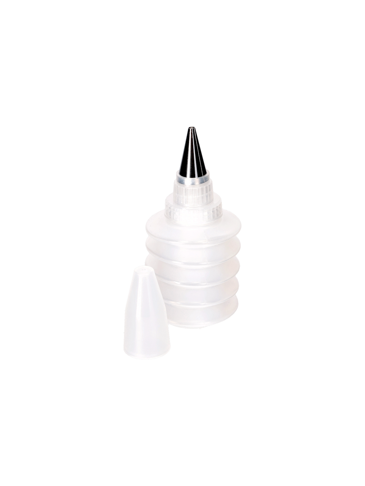 Piping bottle with nozzle