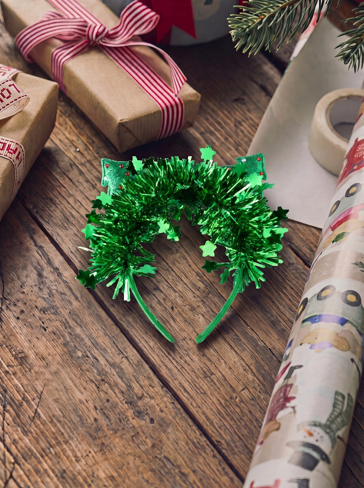 Christmas hairband with Christmas trees