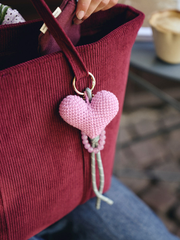 Bag charm heart