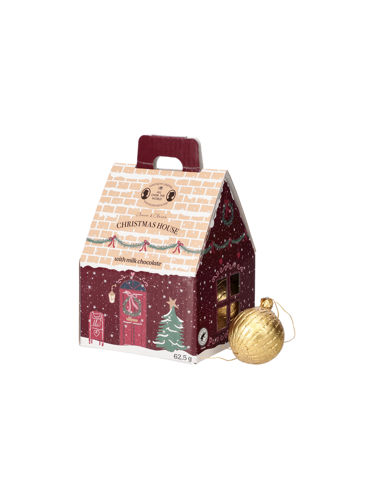 Christmas house with chocolates