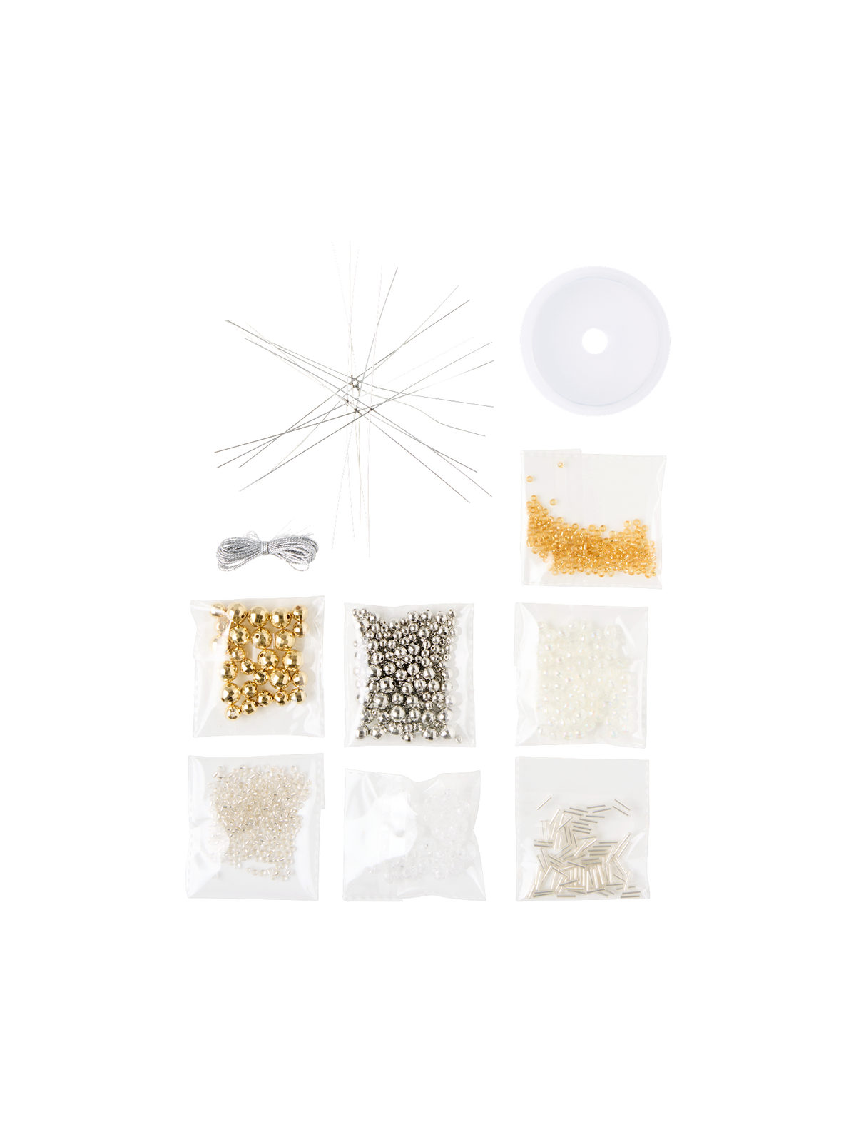 DIY kit beaded snowflakes