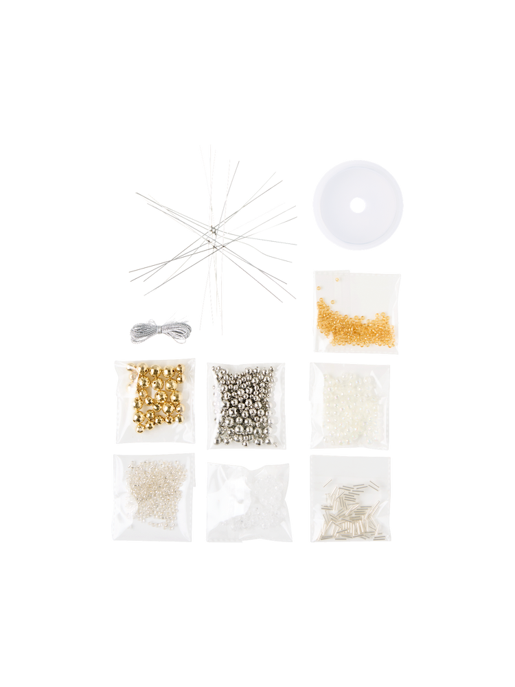 DIY kit beaded snowflakes