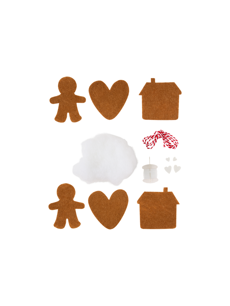 DIY kit gingerbread ornaments