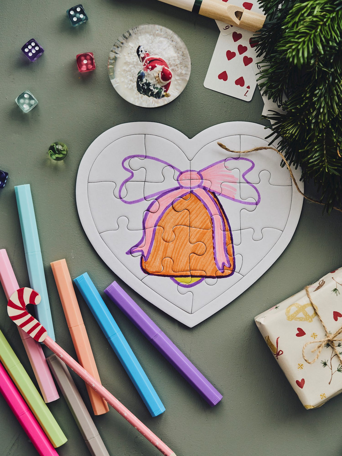 DIY heart puzzle
