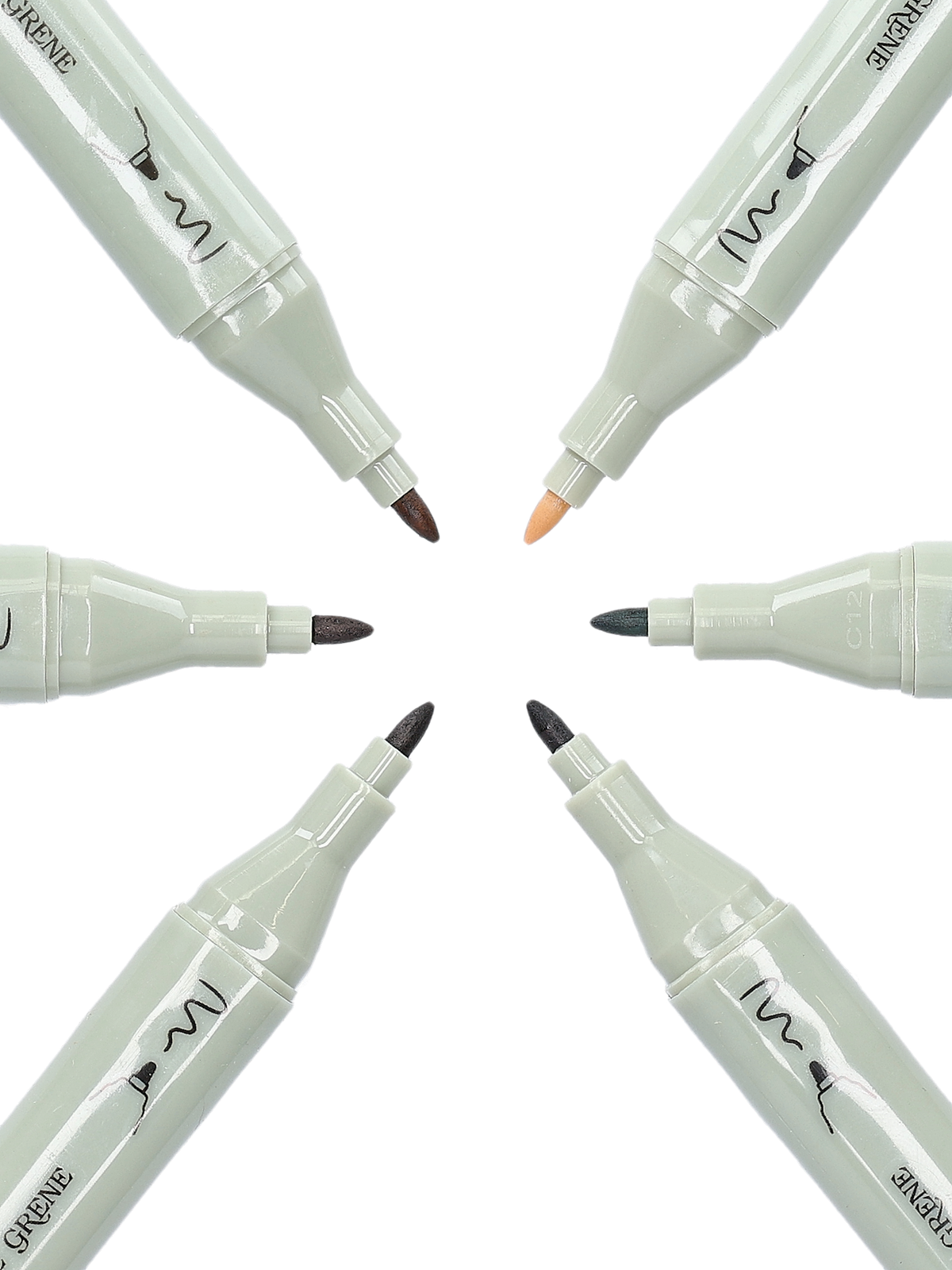 Artist markers twin tip