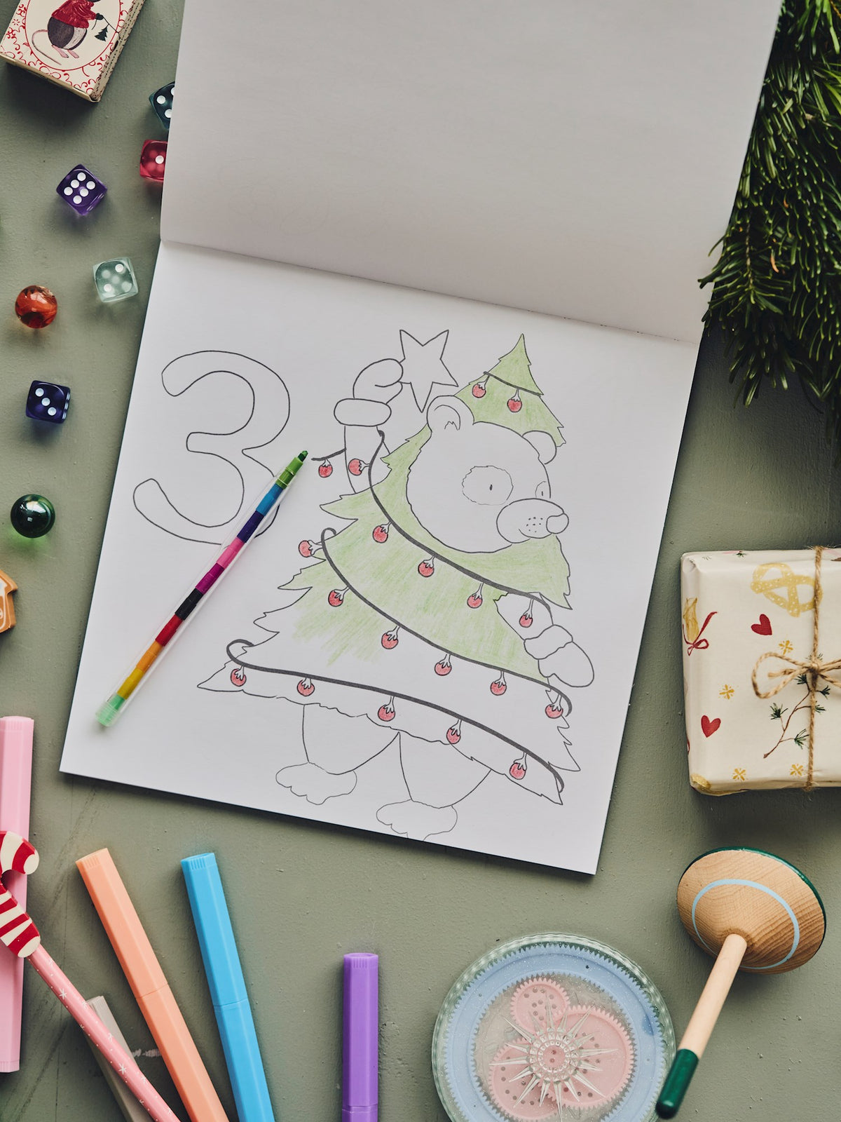 Christmas colouring book