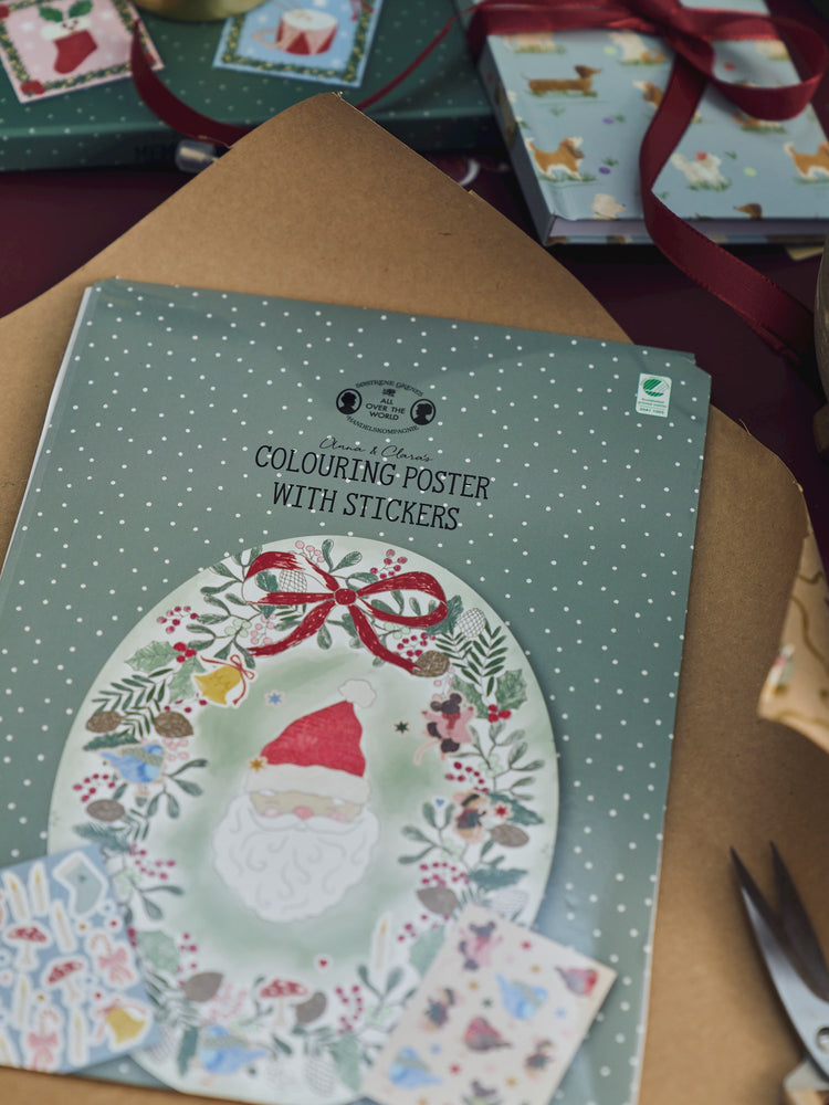 Colouring poster with stickers