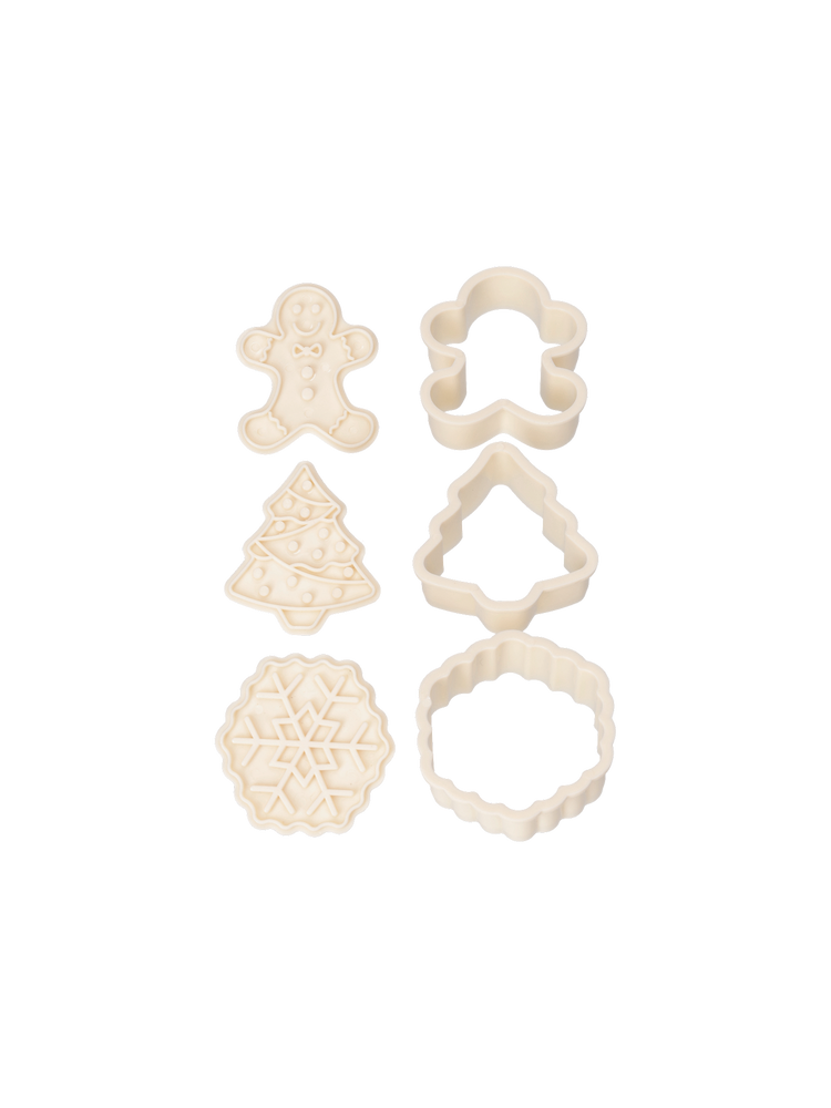 Clay cutters with Christmas motifs