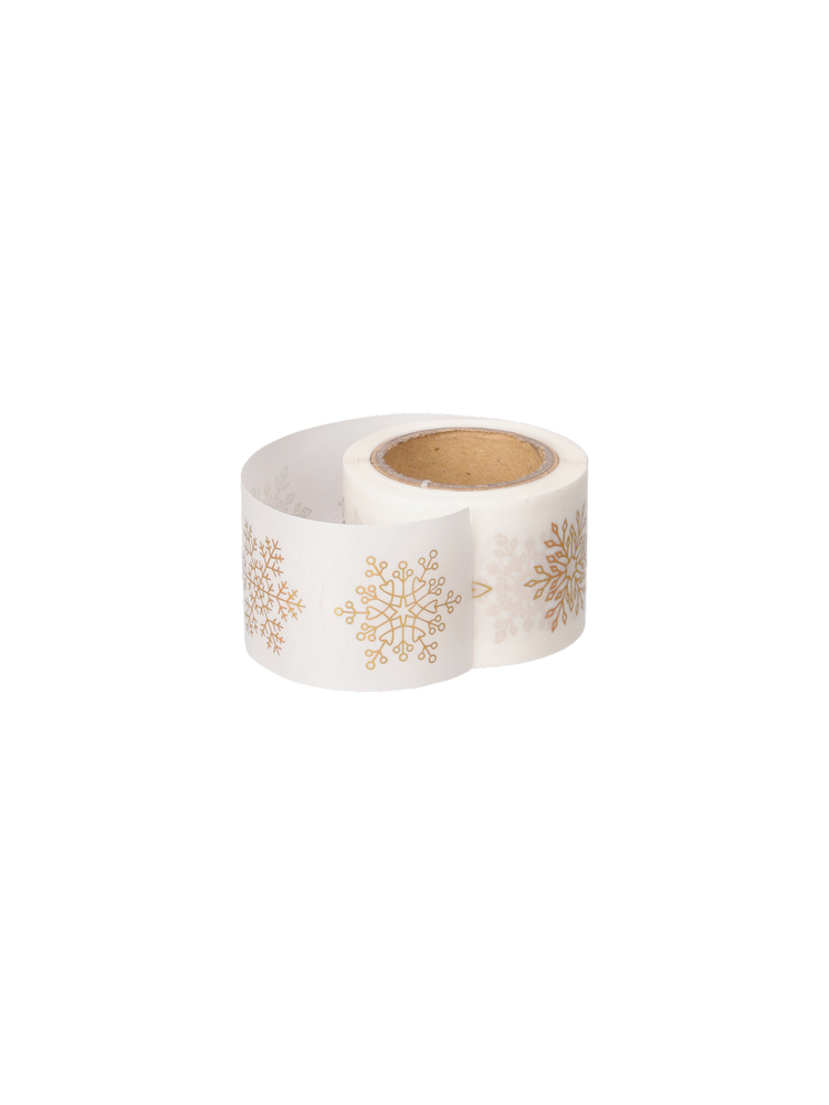 Stickers on a roll snowflake