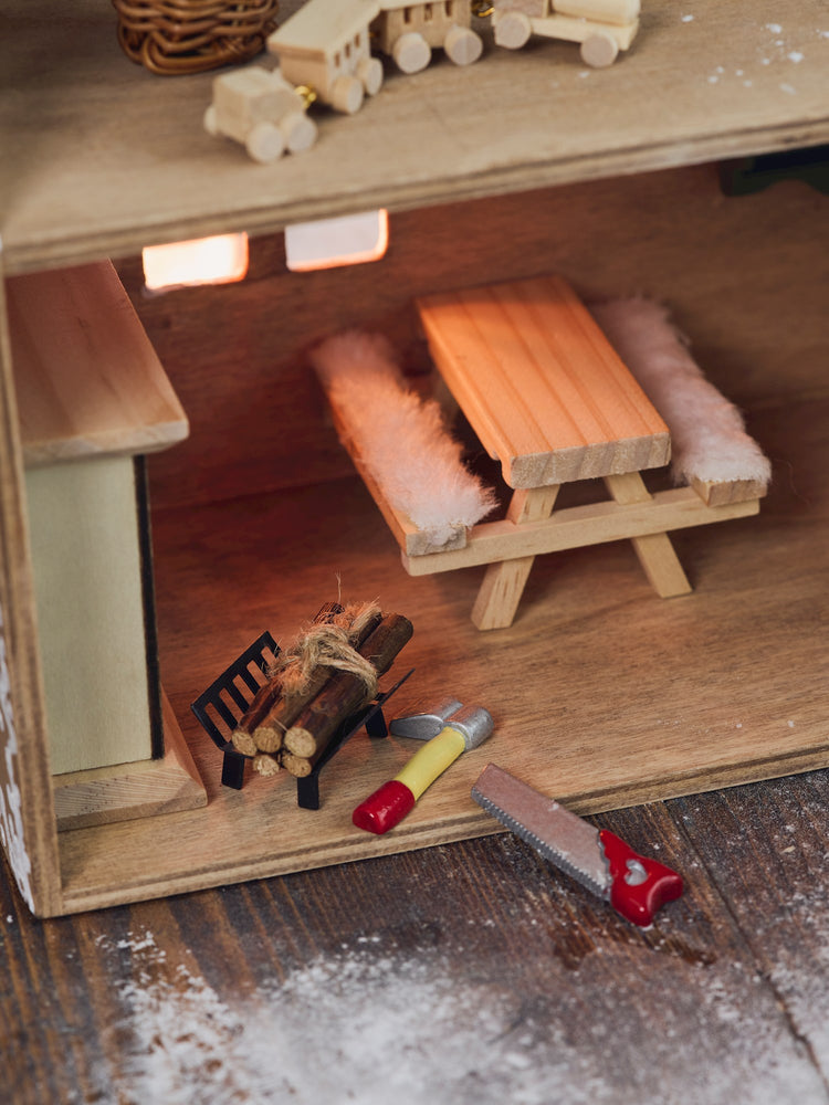 Miniature log set