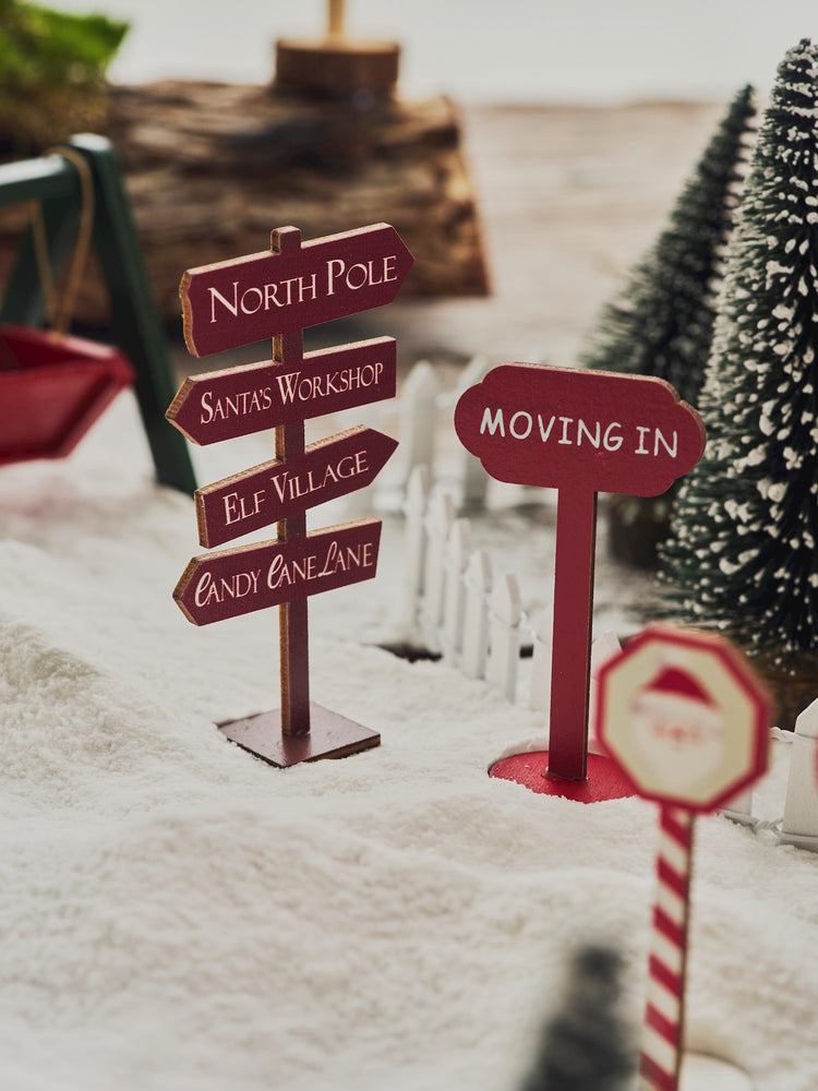 Miniature Christmas signs