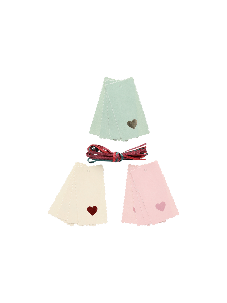 Gift tags with ribbon