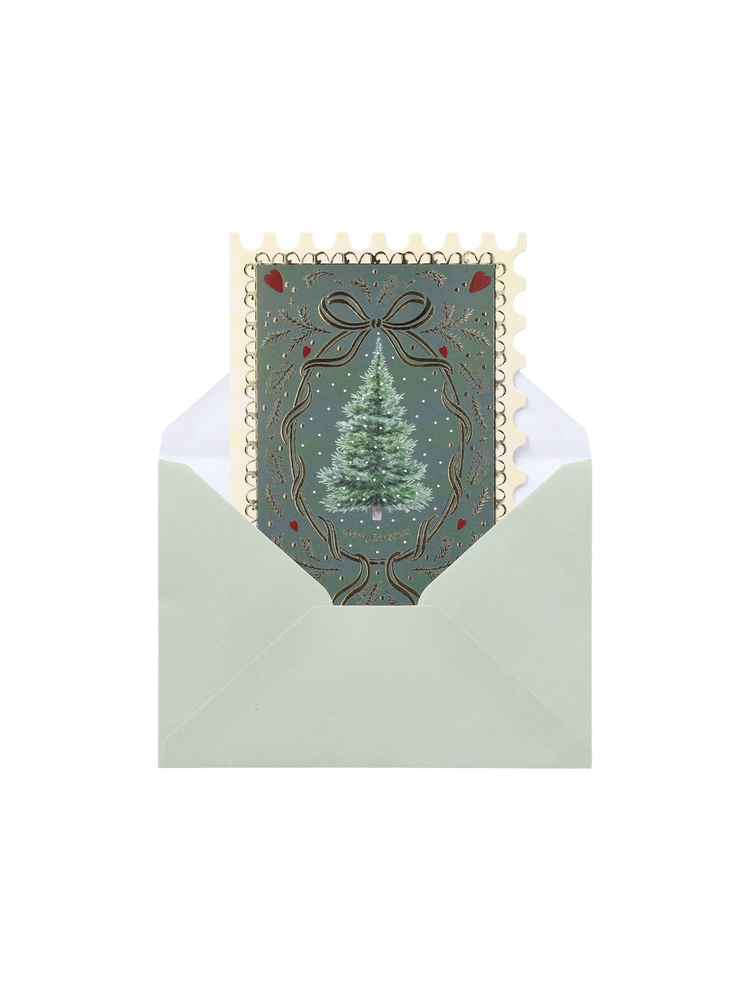 Embossed card with envelope