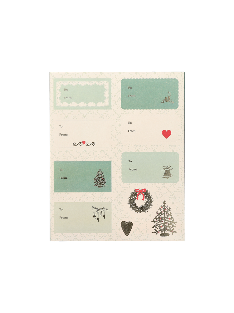 Gift tag stickers