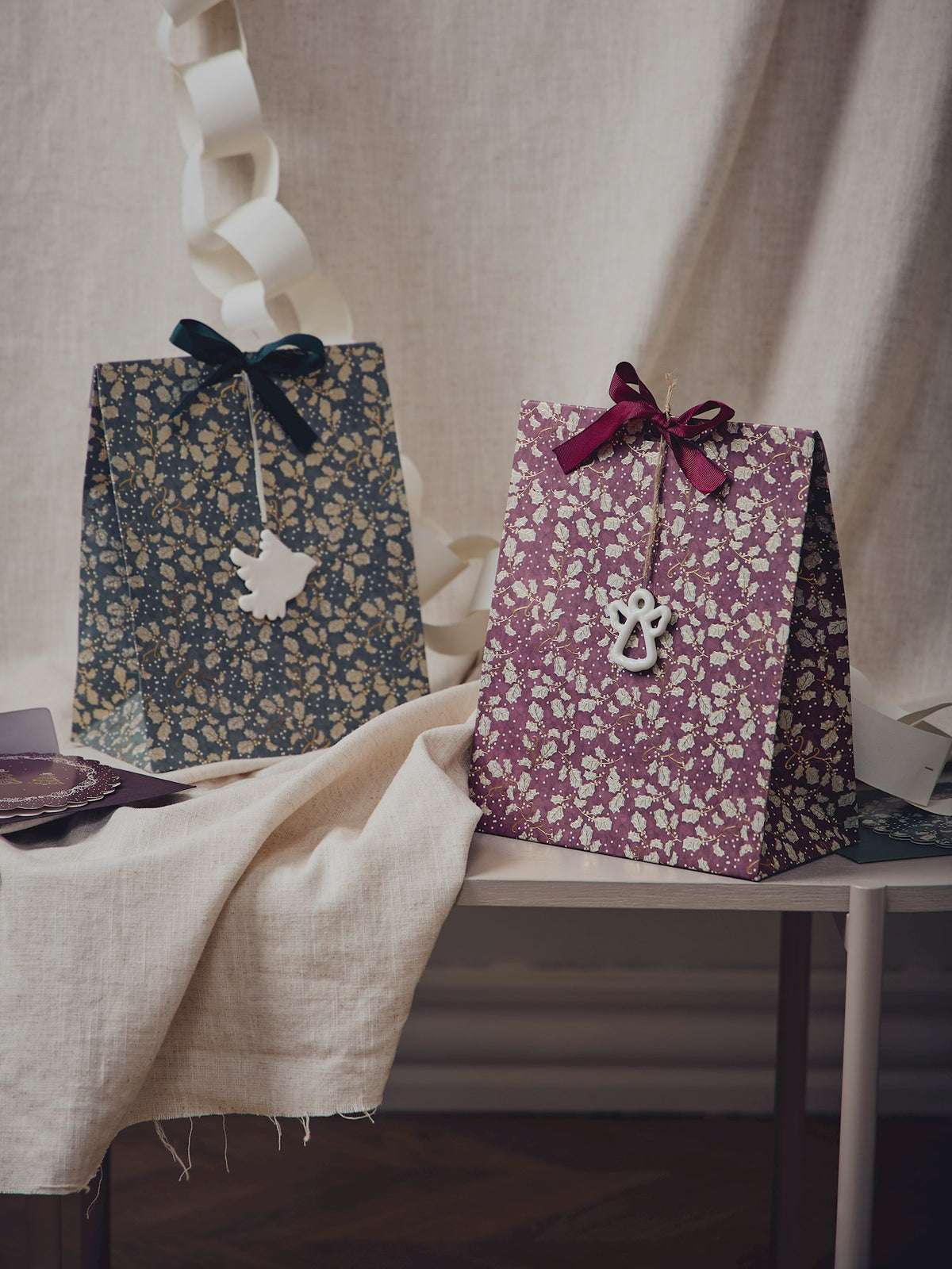 Gift bag with ribbon