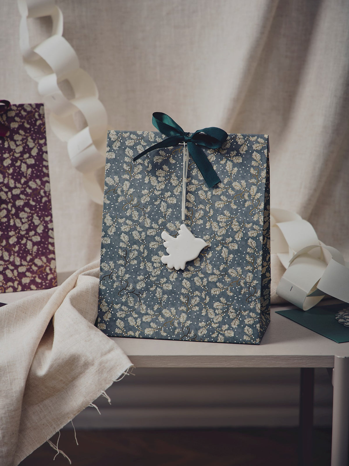 Gift bag with ribbon