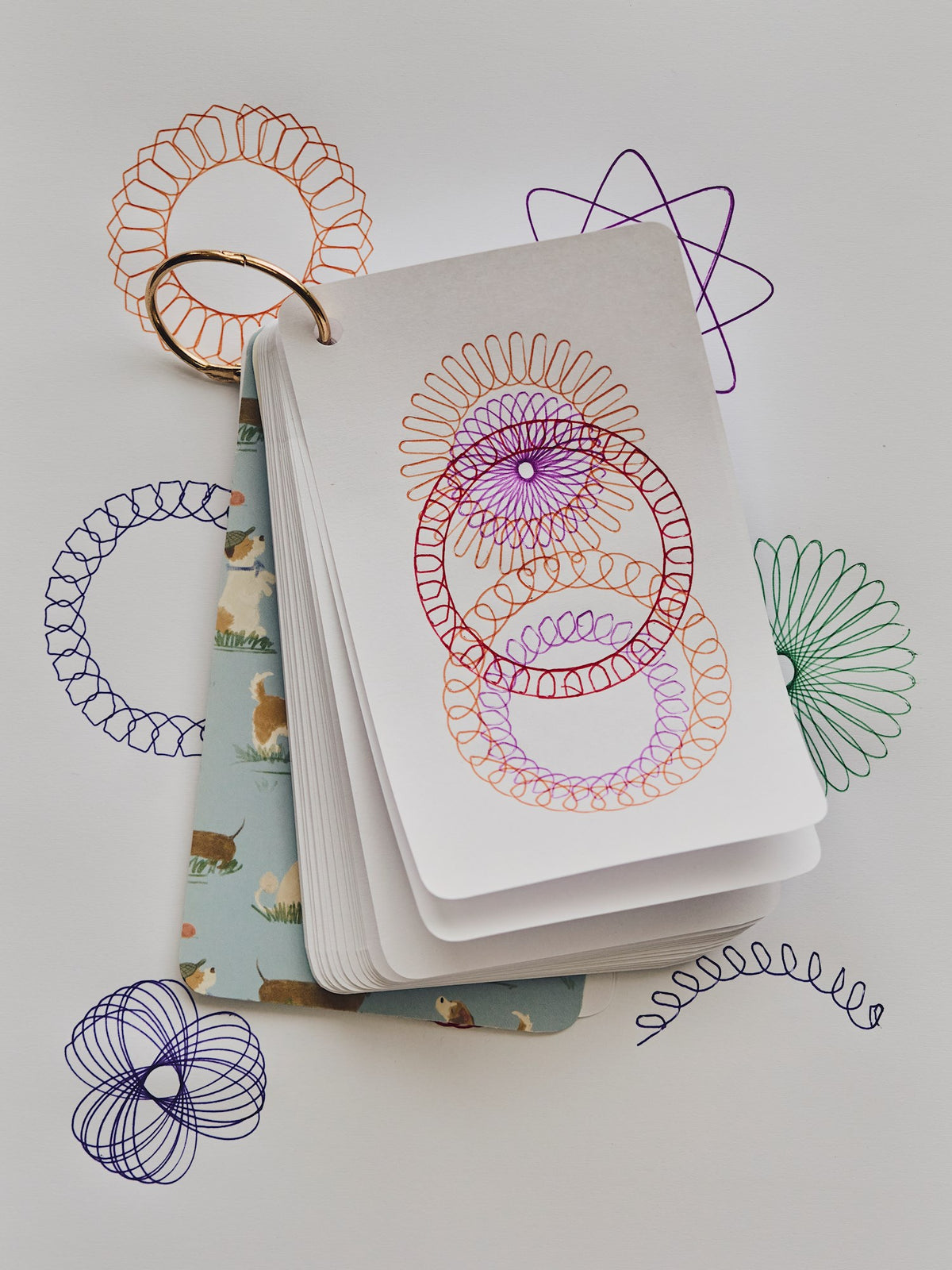 Mini notepad on ring