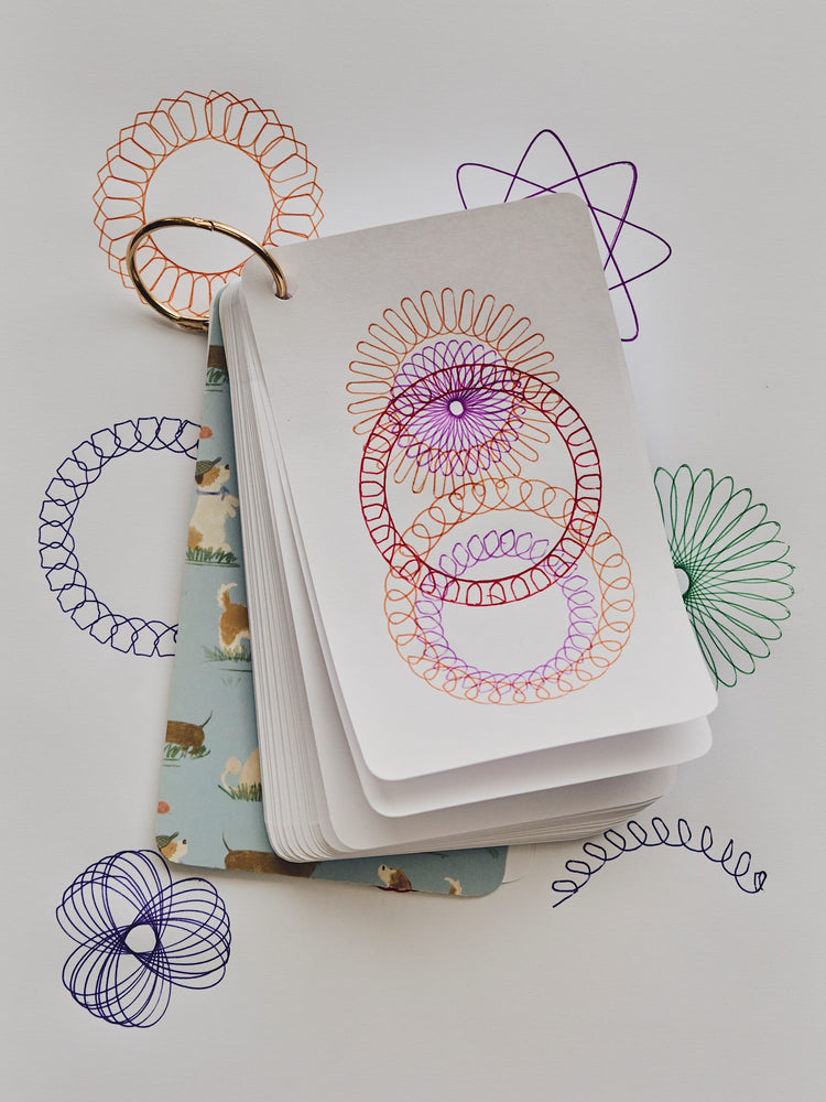 Mini notepad on ring