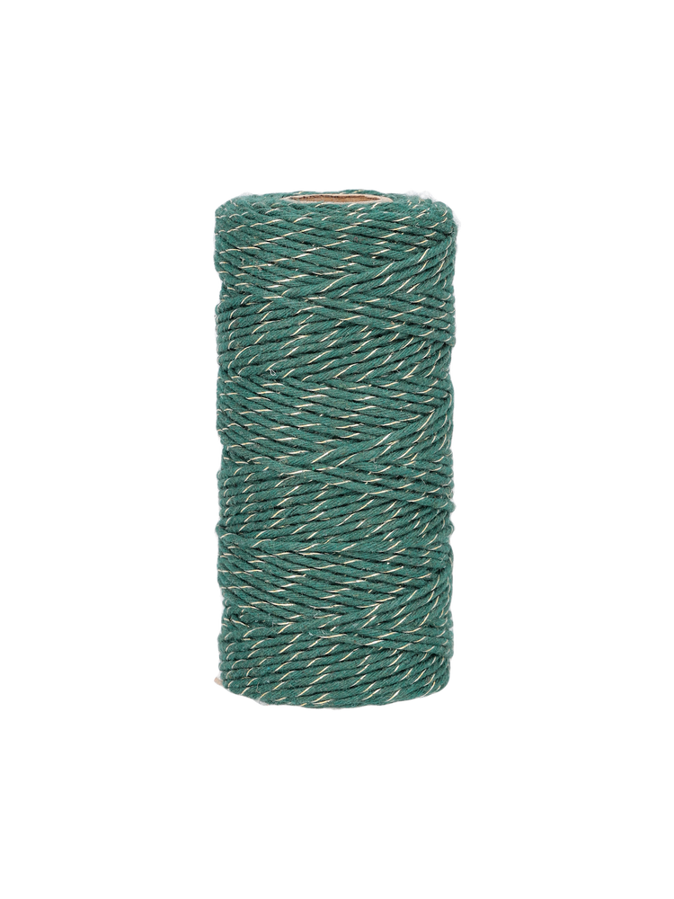 Metallic cotton string