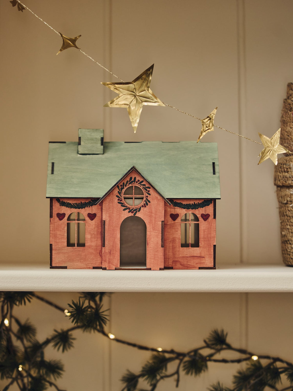 Paint-your-own Christmas house
