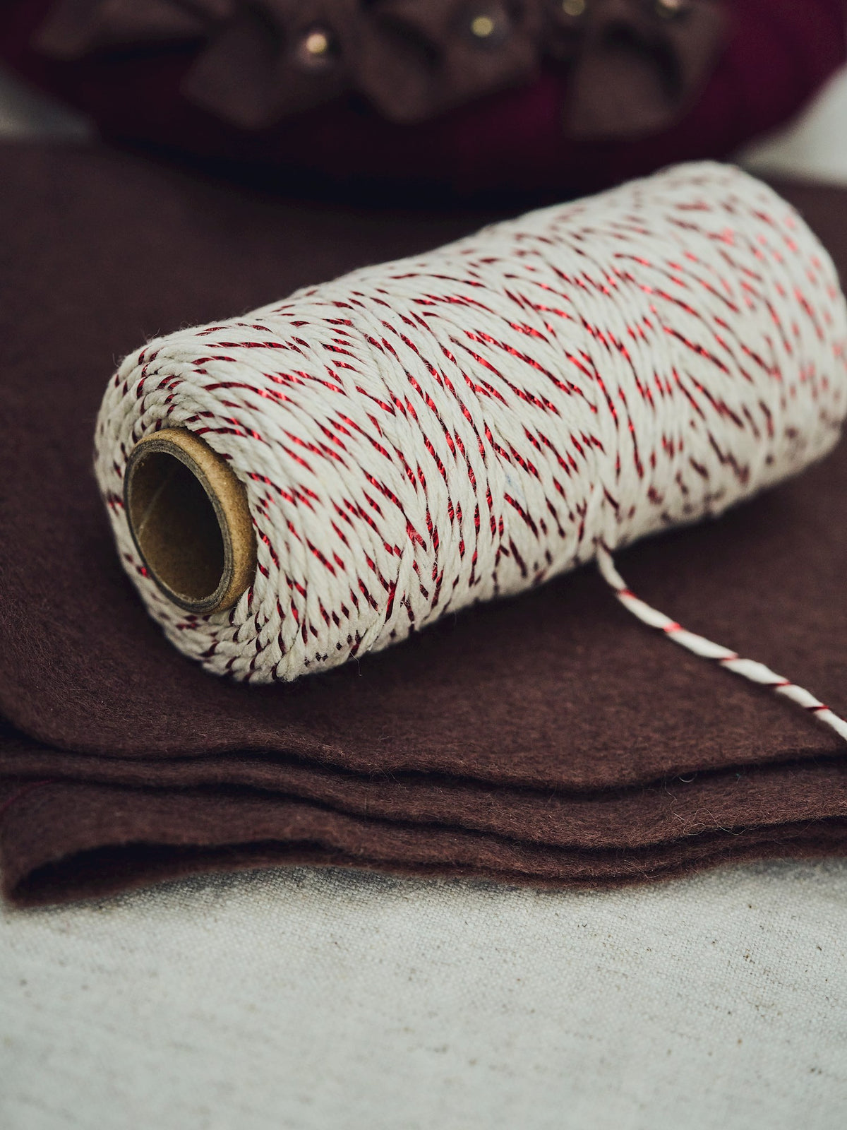 Metallic cotton string