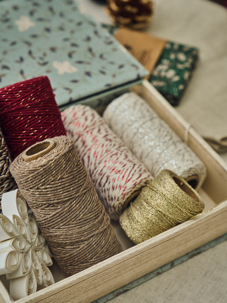 Metallic cotton string