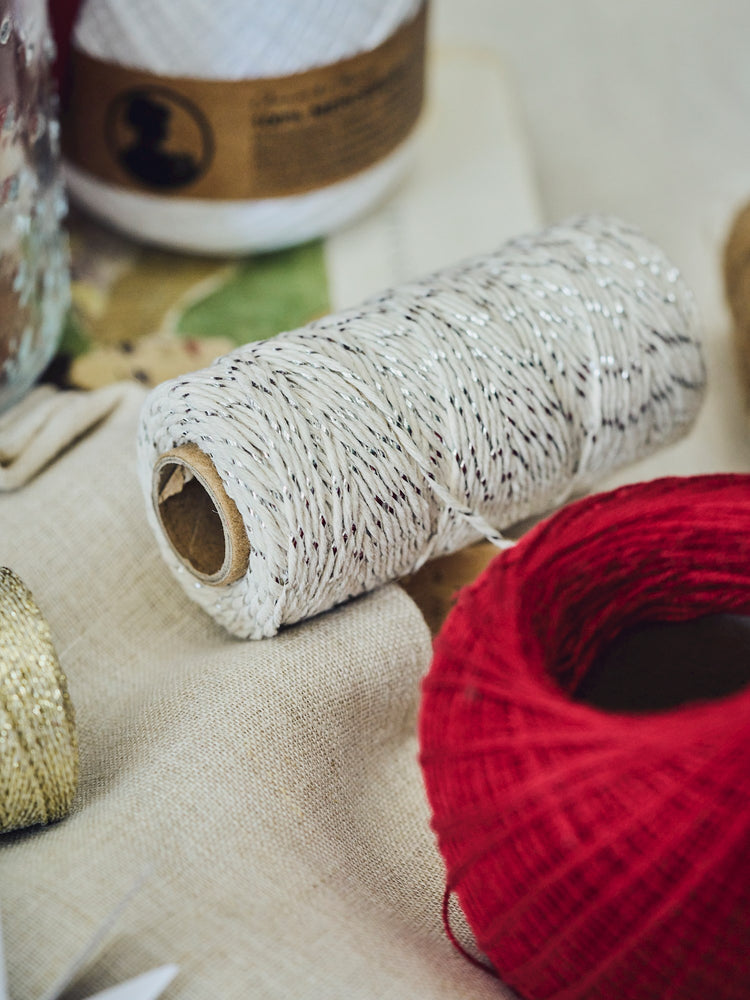 Metallic cotton string