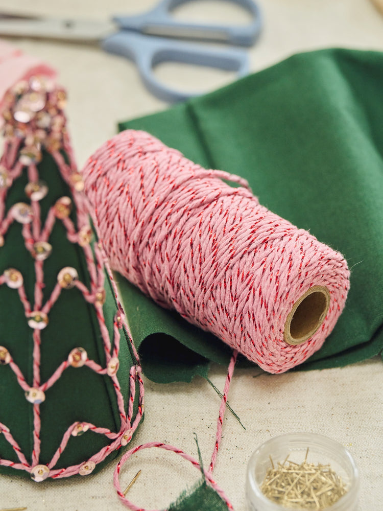 Metallic cotton string