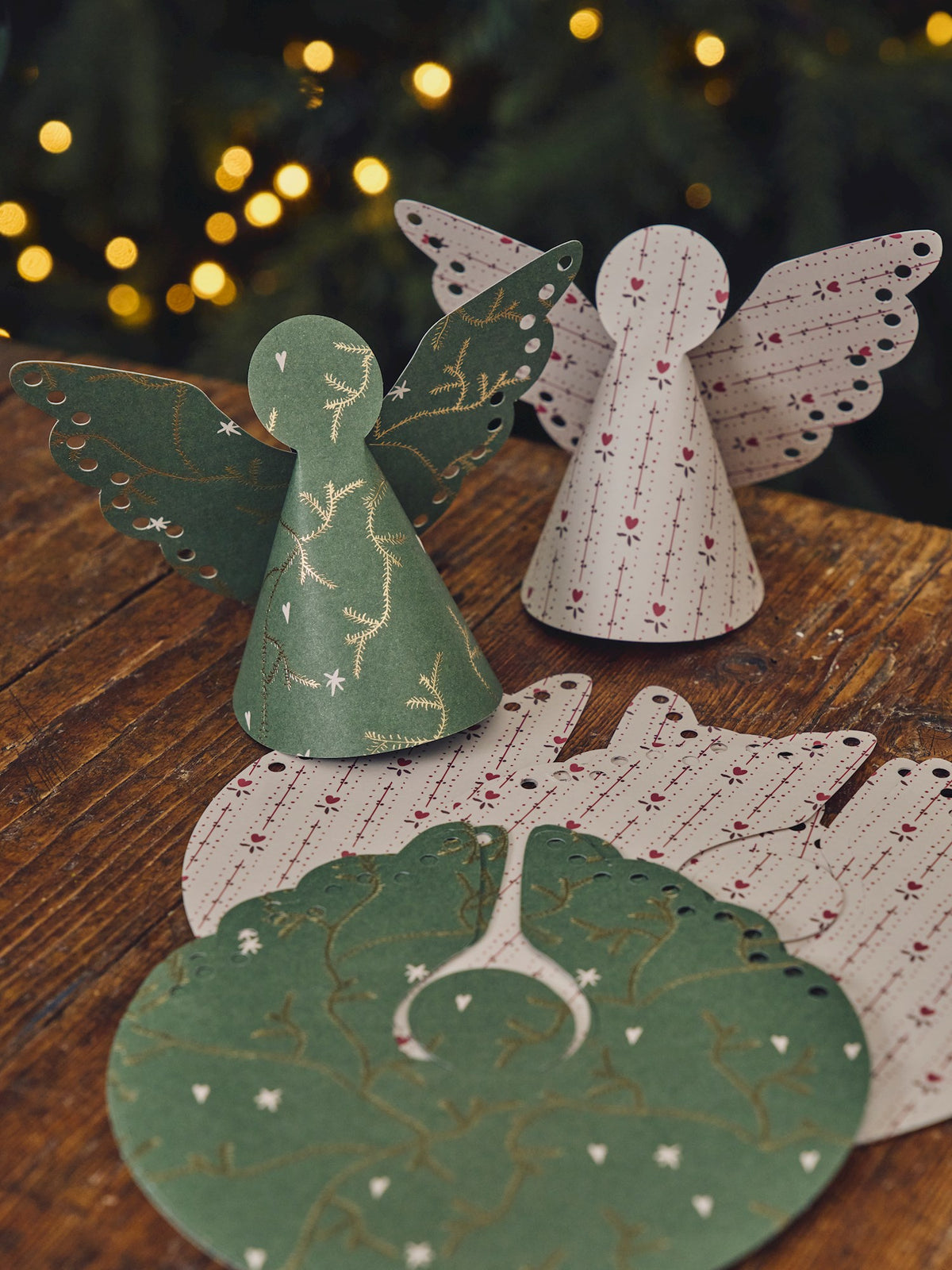 DIY folded paper angels
