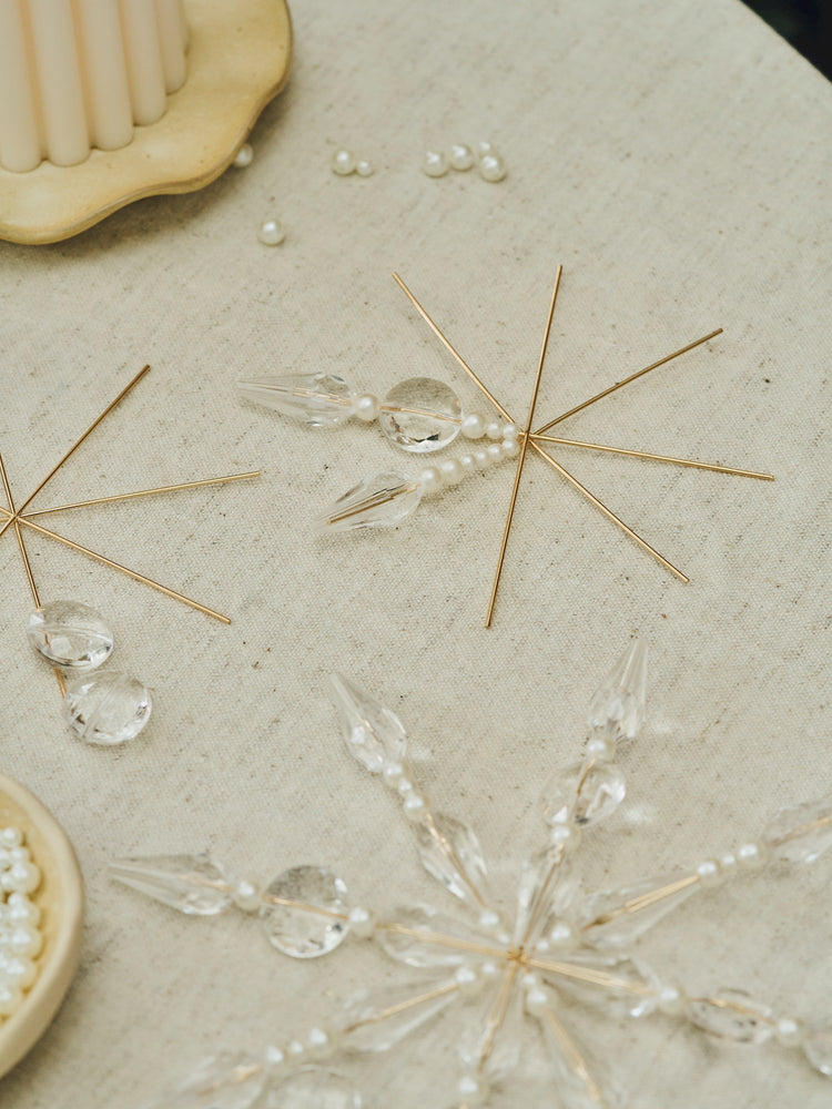 Metal star beads