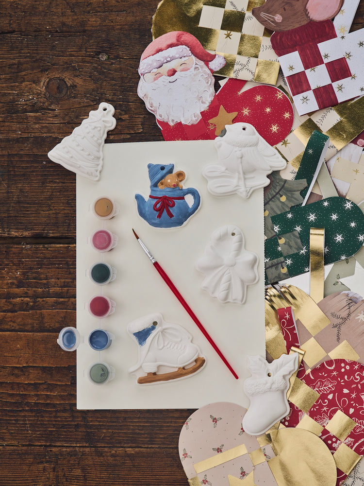 DIY Christmas plaster set