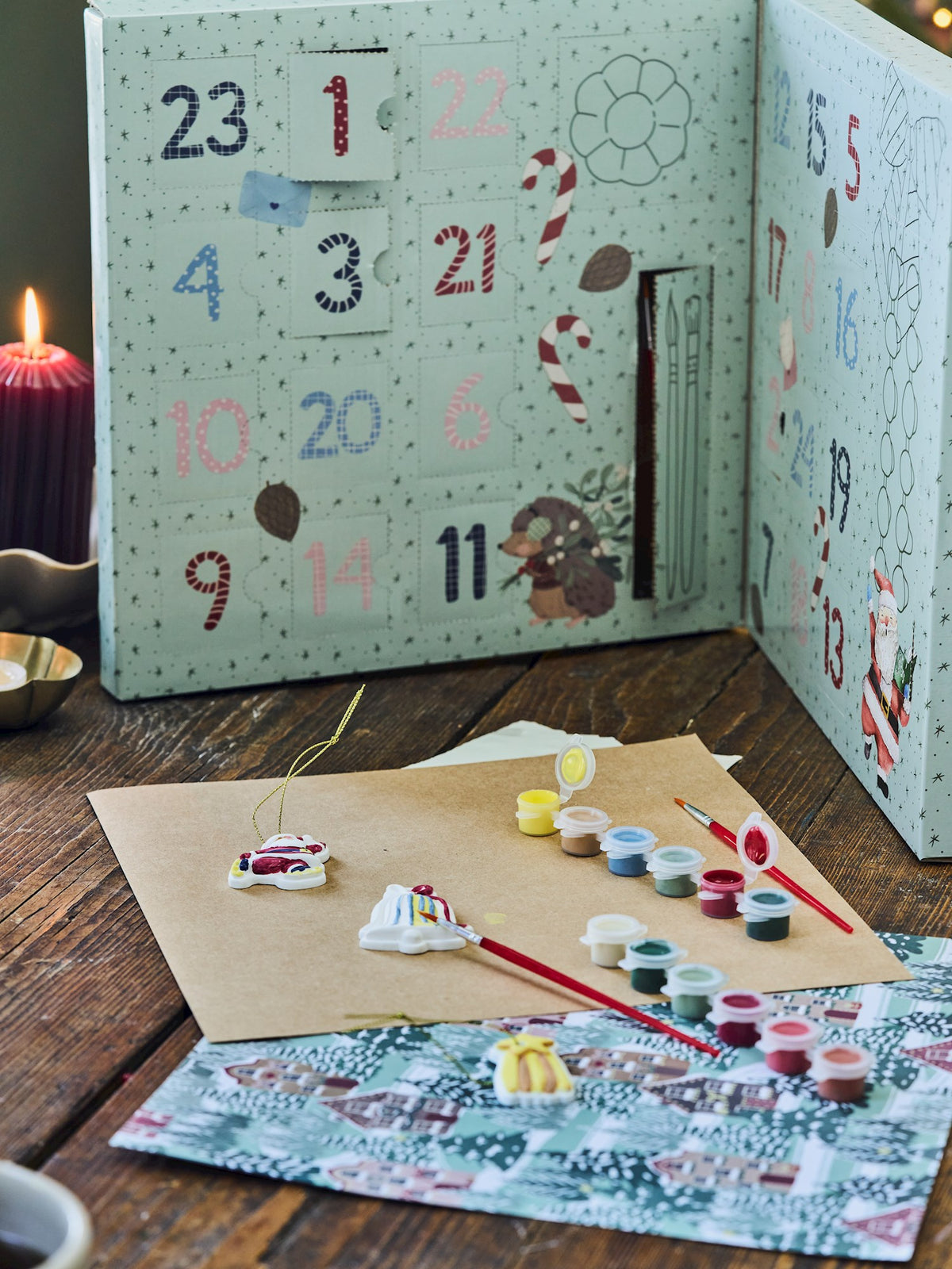 Advent calendar with DIY items