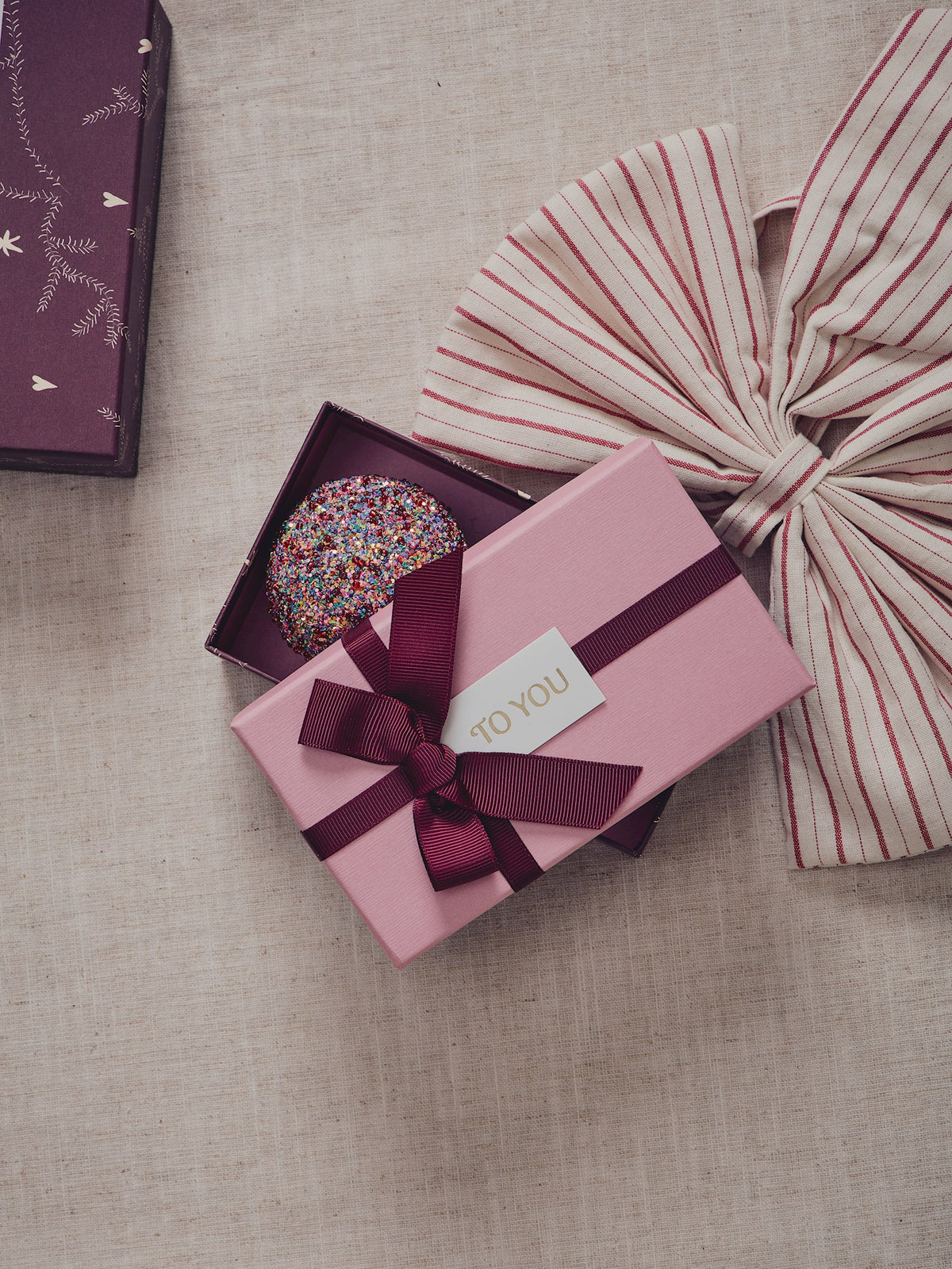 Gift box with bow