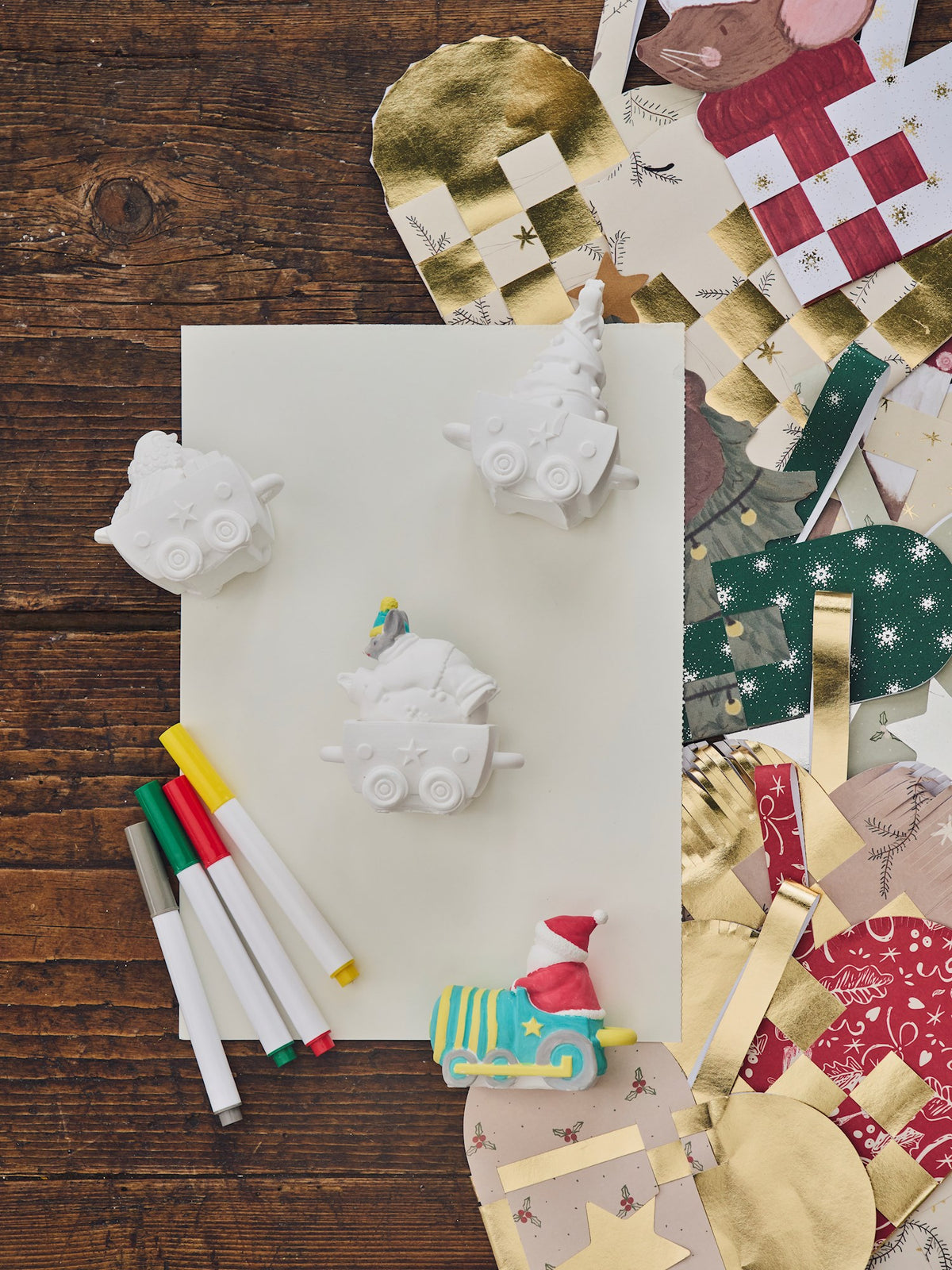 DIY plaster set train
