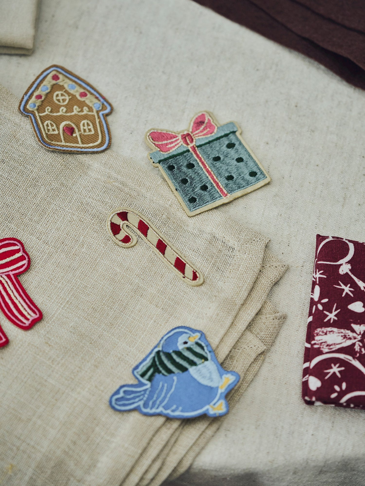 Christmas iron-on patches
