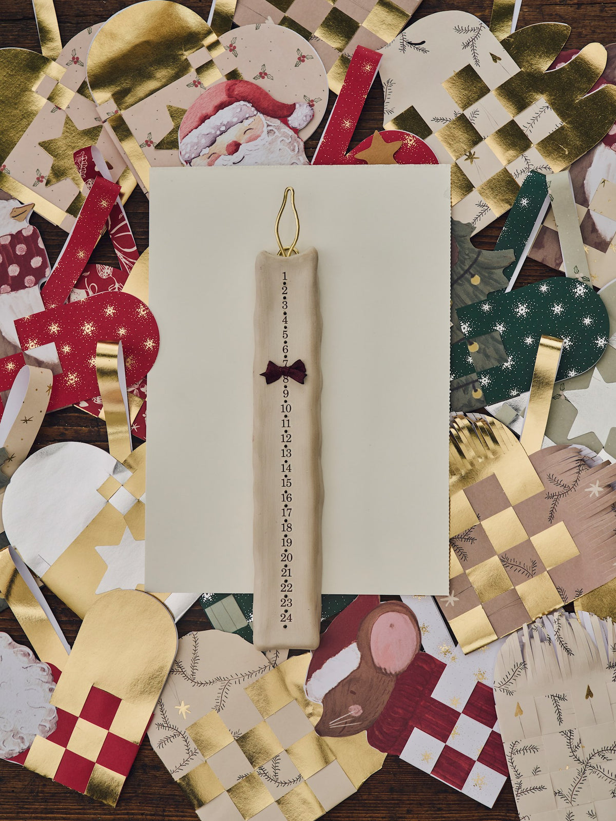 Advent candle transfer stickers
