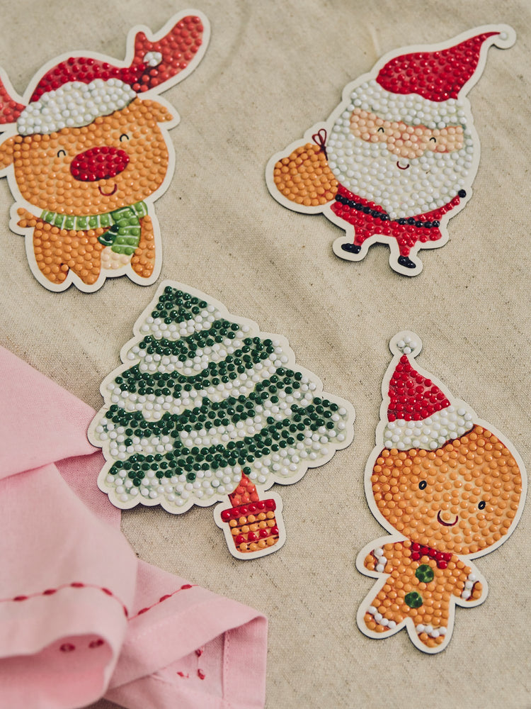 DIY Christmas diamond painting magnets