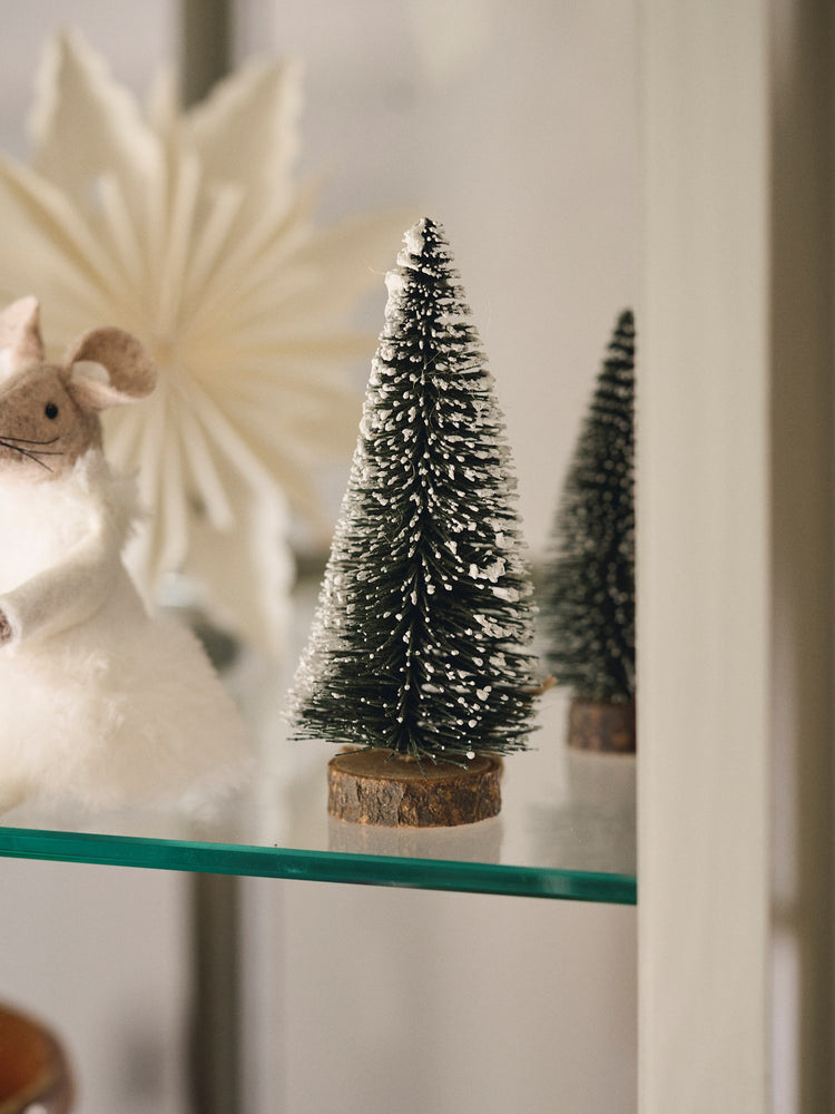 Decorative tree with snow