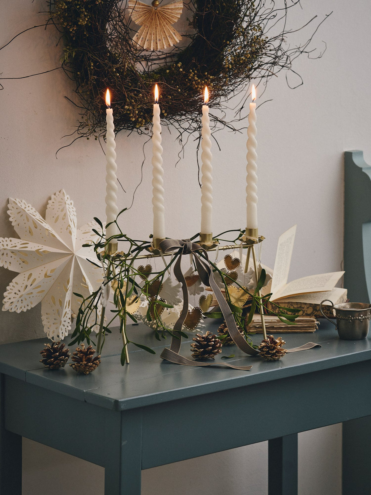 Advent Candle holder for 4 candles