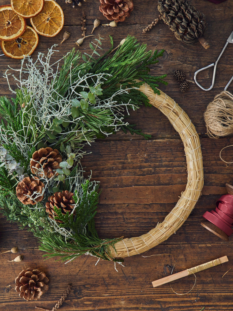 Straw wreath