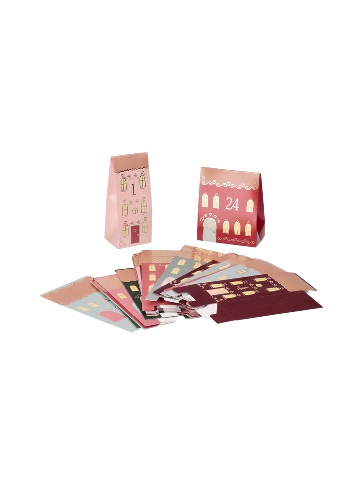 Advent calendar with gift bags