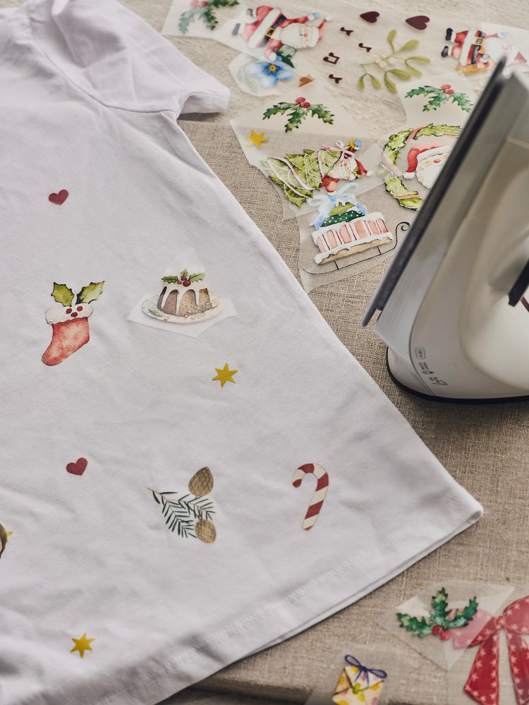 Iron-on textile stickers
