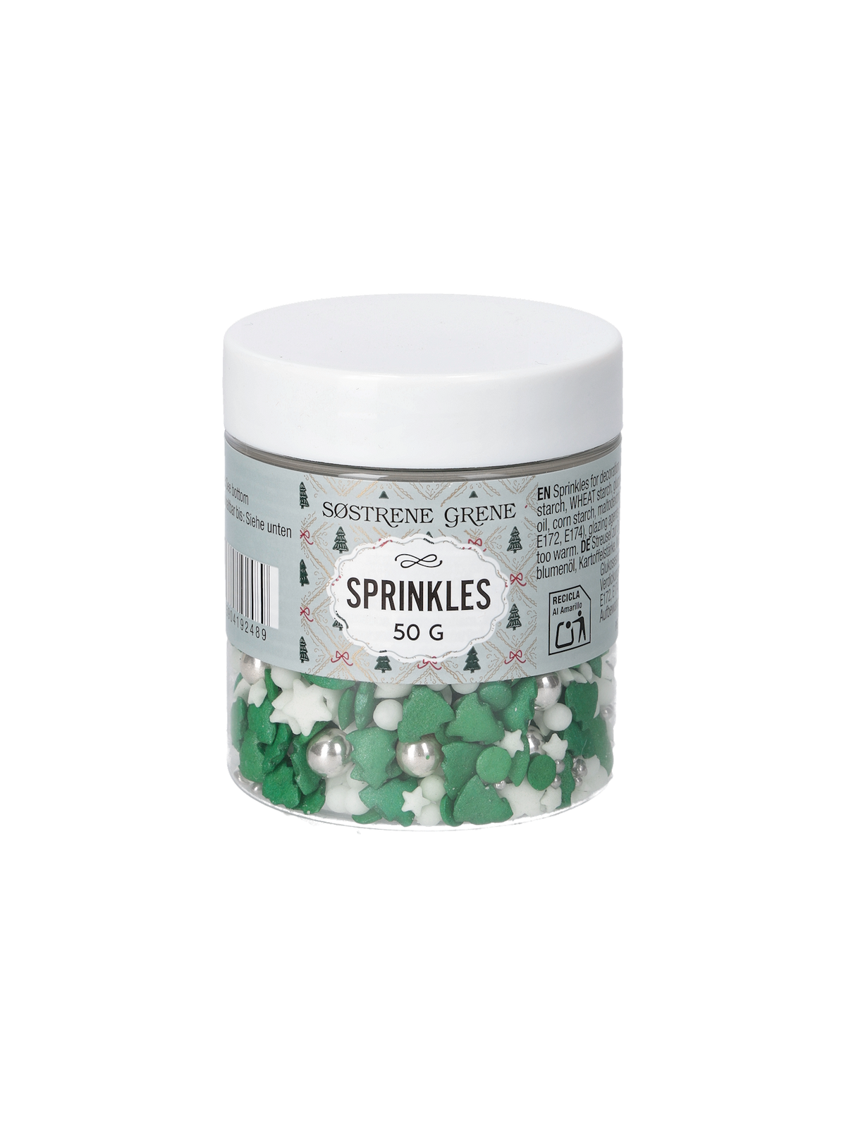 Christmas sprinkles green/white