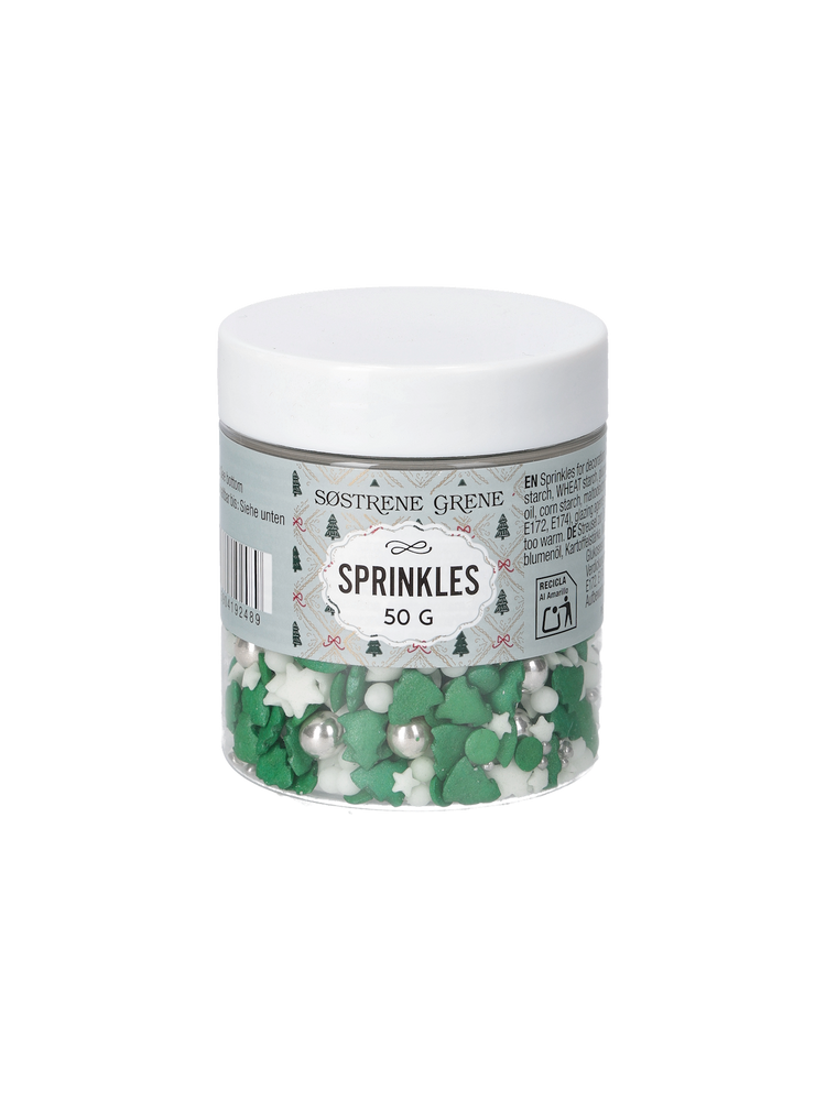 Christmas sprinkles green/white