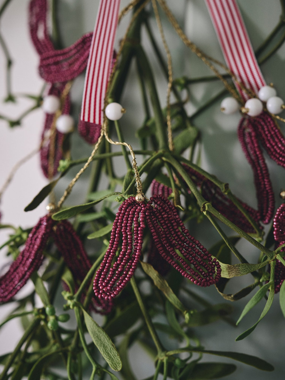 Mistletoe with beads