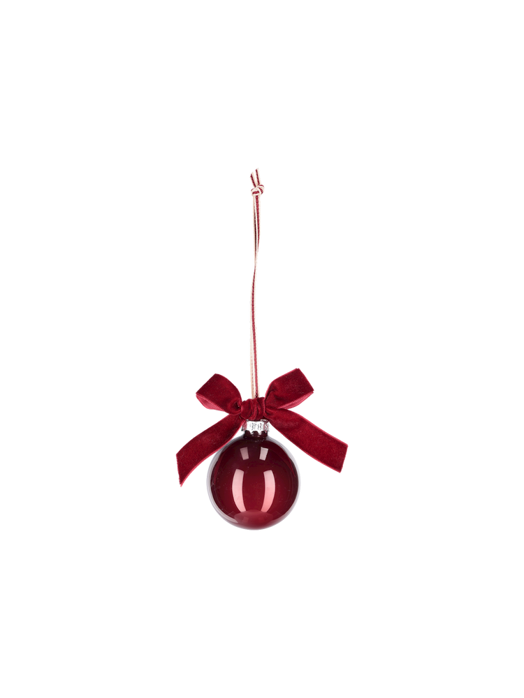 Bauble with velvet bow