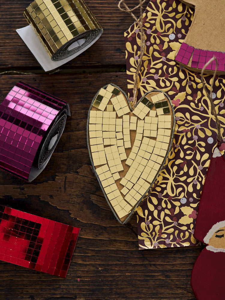 Mirror mosaic tiles