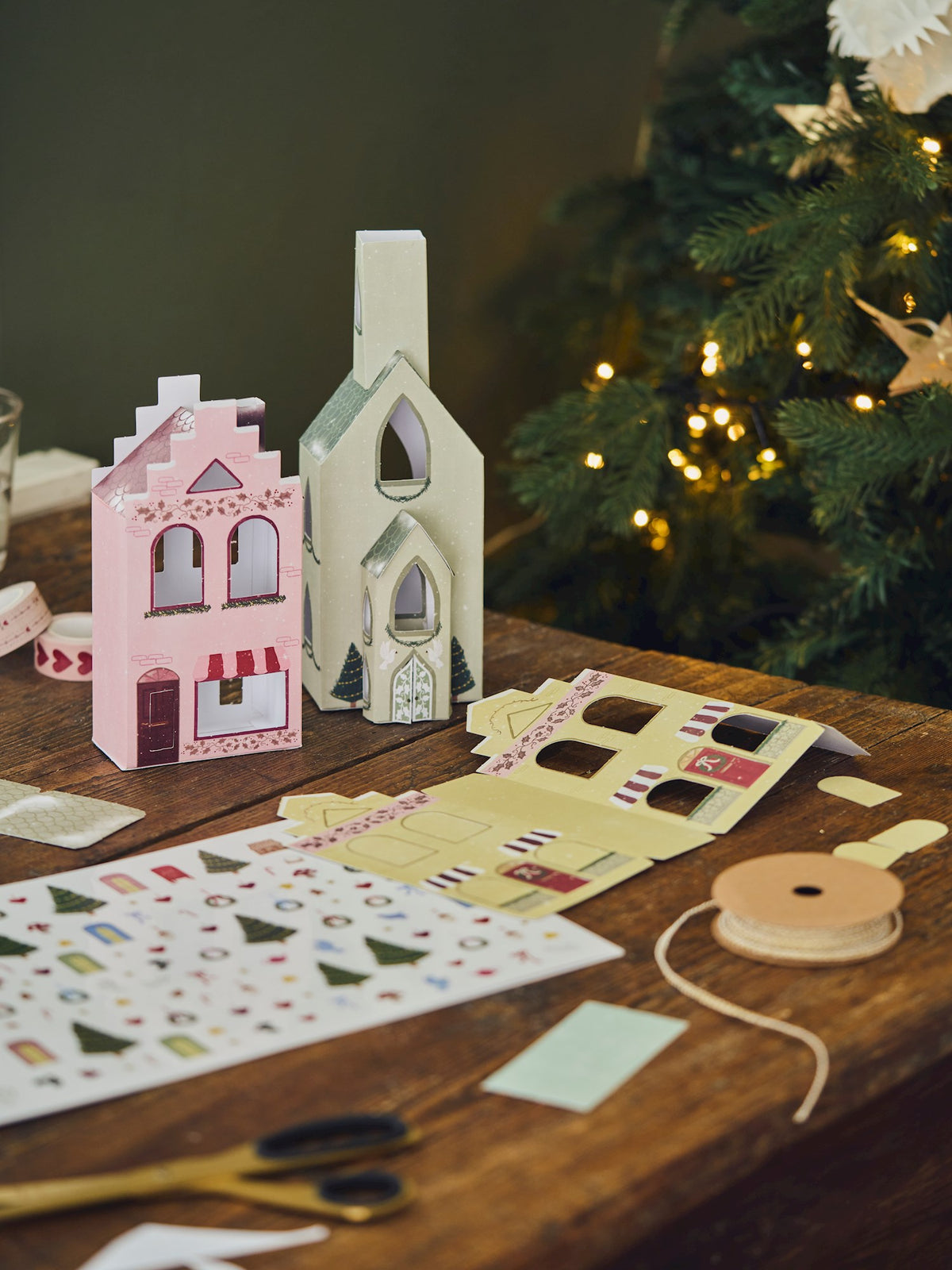 Paper houses set