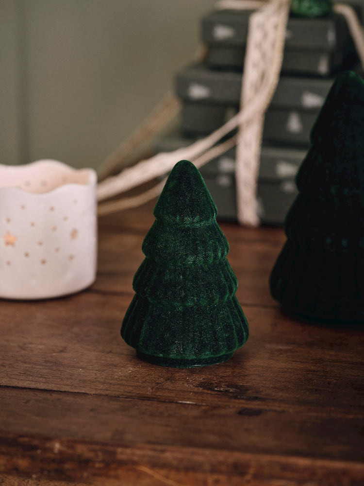 Glass tree with velvet